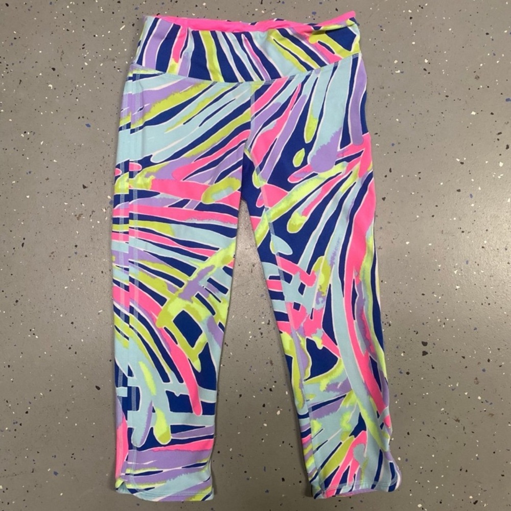 Lilly Pulitzer Luxletic Cropped Weekender Legging 25219 Indigo Sea Dreamin